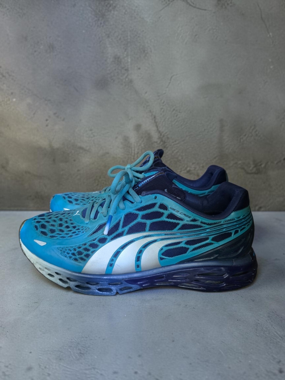PUMA Mens Bioweb Elite X "Fire & Ice" Sz 9.5 Mens Malibu/Twilight Blue